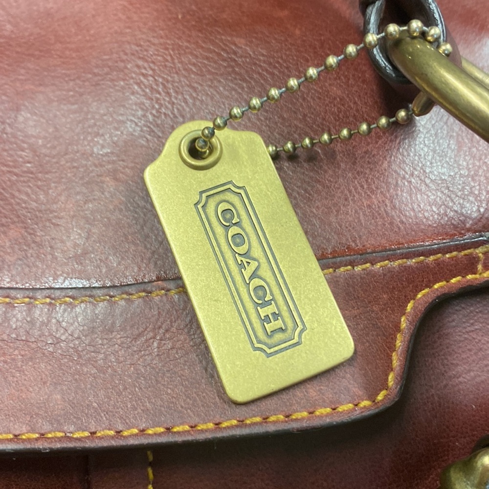 COACH LEATHER SOHO Brass Studded Satchel - Picture 5 of 13
